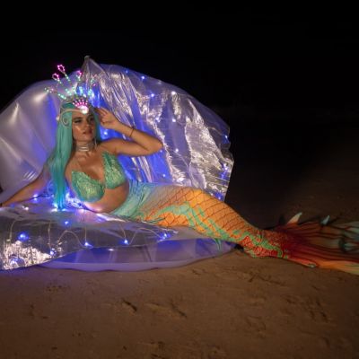 magical mermaid character for pool party Dubai uae