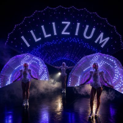 led screen videomapping dance show entertainment for event